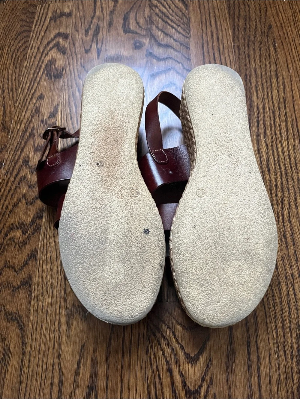 Cordani Brown Leather Platform Sandals 38
